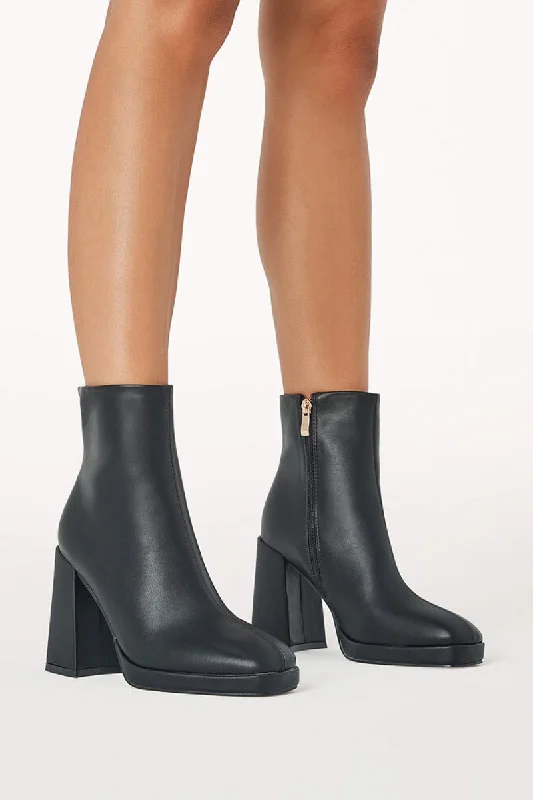 Trendy Walking Sneakers Pamela Block Heel Bootie