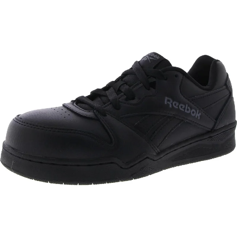 Cushioned Everyday Sneakers Reebok Womens BB4500 Leather Memory Foam Work & Safety Shoes Cushioned Everyday Sneakers Reebok Womens BB4500 Leather Memory Foam Work & Safety Shoes