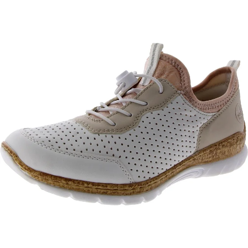 Cloud-Like Sneakers Rieker Womens Nikita Faux Leather Brogue Casual And Fashion Sneakers