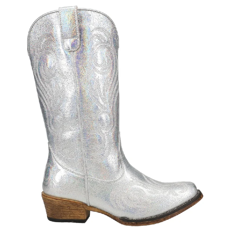 Non-Skid Sneakers Riley Metallic Snip Toe Cowboy Boots