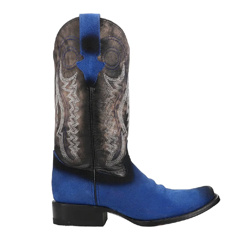 Trendy Athletic Shoes Roughrider Embroidered Narrow Square Toe Cowboy Boots