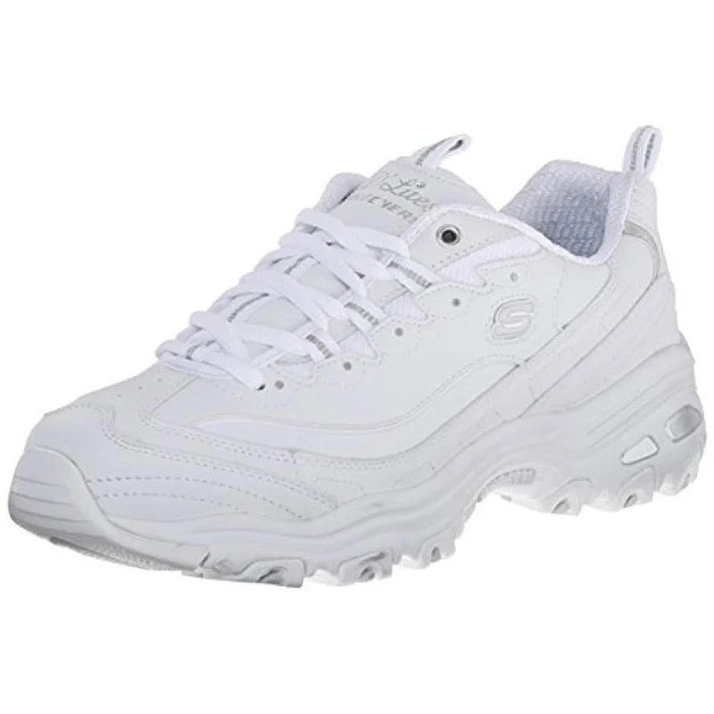 Airy Sport Shoes Skechers Womens Fresh Start Leather Metallic Fashion Sneakers