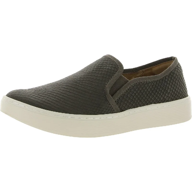 Non-Slip Walking Shoes Soft Womens Somers Leather Lifestyle Slip-On Sneakers