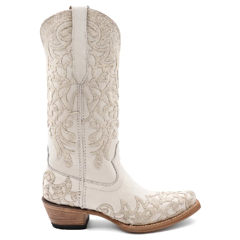 Slip-Resistant Casual Shoes Starlight Glitter Snip Toe Cowboy Boots