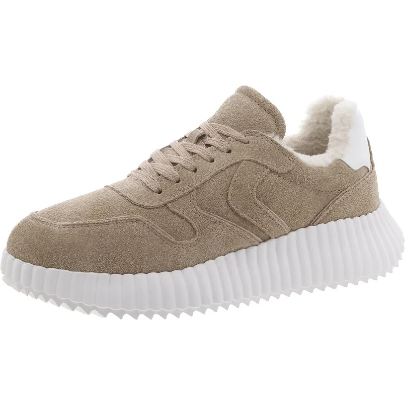 High-Comfort Shoes Steve Madden Womens Faux Fur Lined Lace Up Casual And Fashion Sneakers
