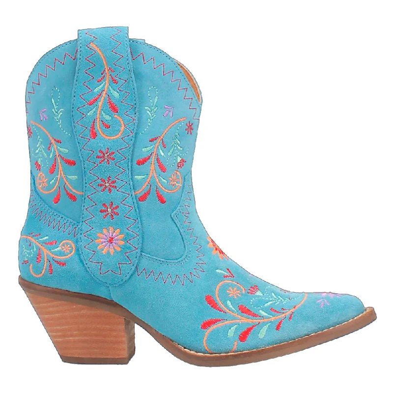 Modern Sport Sneakers Sugar Bug Floral Embroidery Round Toe Cowboy Booties