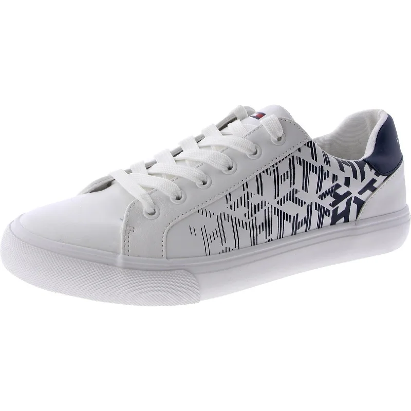 Sleek Walking Shoes Tommy Hilfiger Womens LOURA 3 Leather Lace up Casual And Fashion Sneakers
