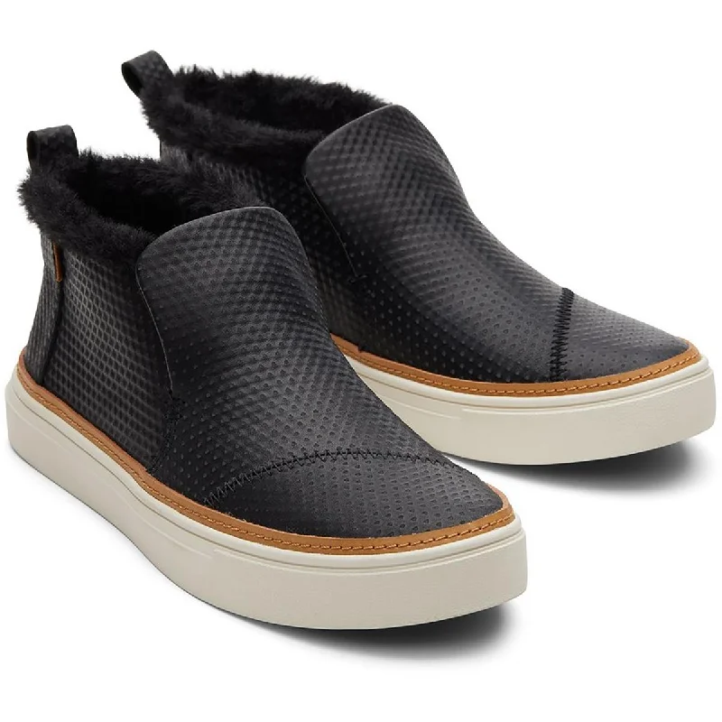 Sporty Travel Sneakers Toms Womens Paxton Leather Slip On High-Top Sneakers