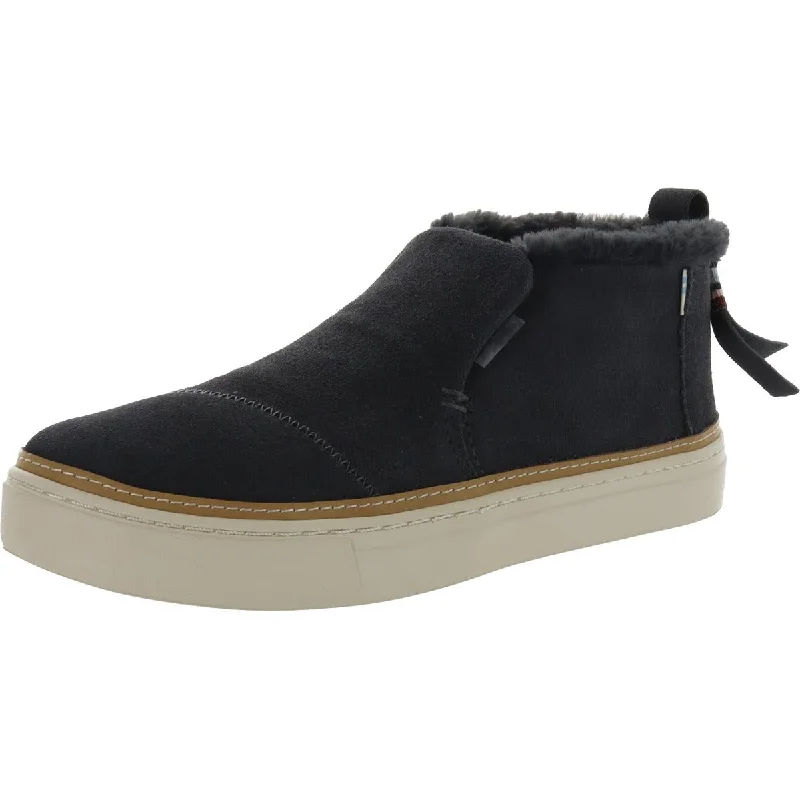 Anti-Slip Running Shoes Toms Womens Paxton Suede Faux Fur Sneakers