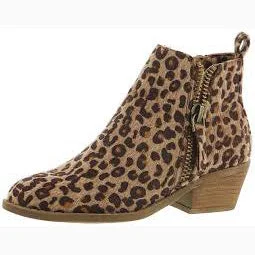Lightweight Sport Sneakers Women's Leopard Hide Shortie Boot