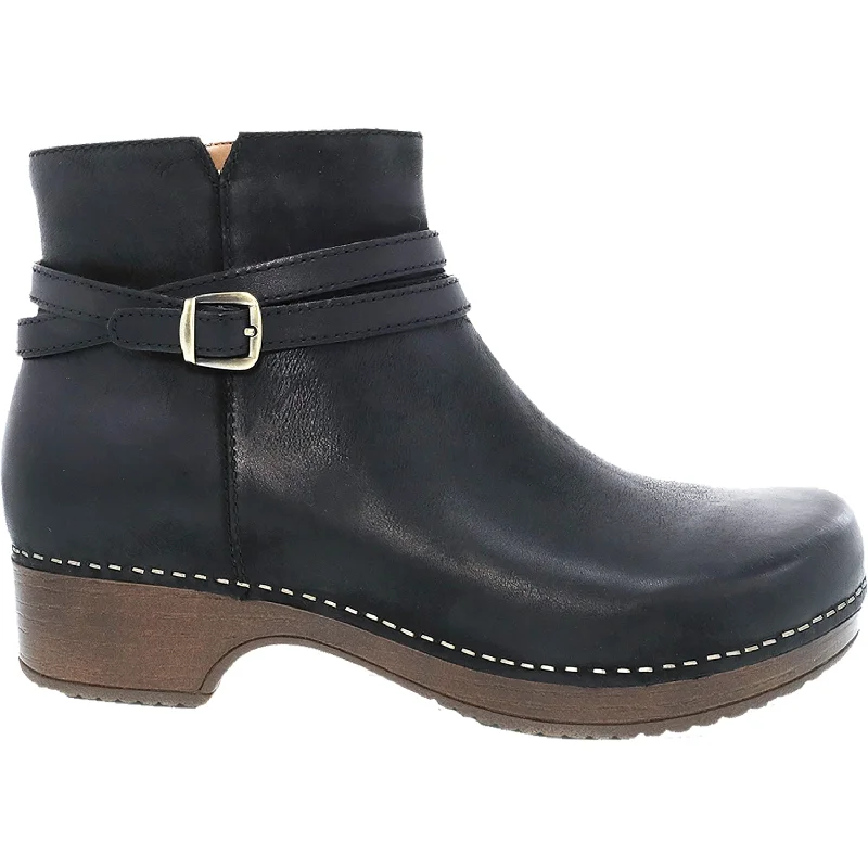 Premium Casual Sneakers Women's Dansko Brook Black Burnished Nubuck