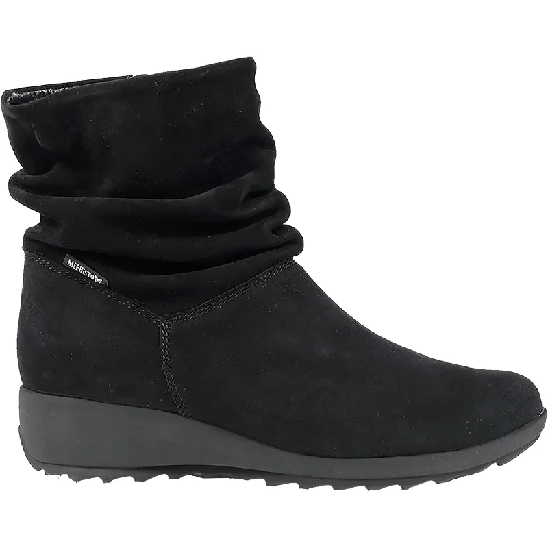 Stylish Travel Shoes Women's Mephisto Agatha Black Nubuck
