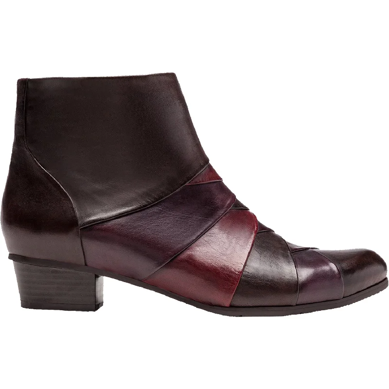 Classic Running Shoes Women's Regarde Le Ciel Stefany-172 TDM/Vino/Sangria Leather