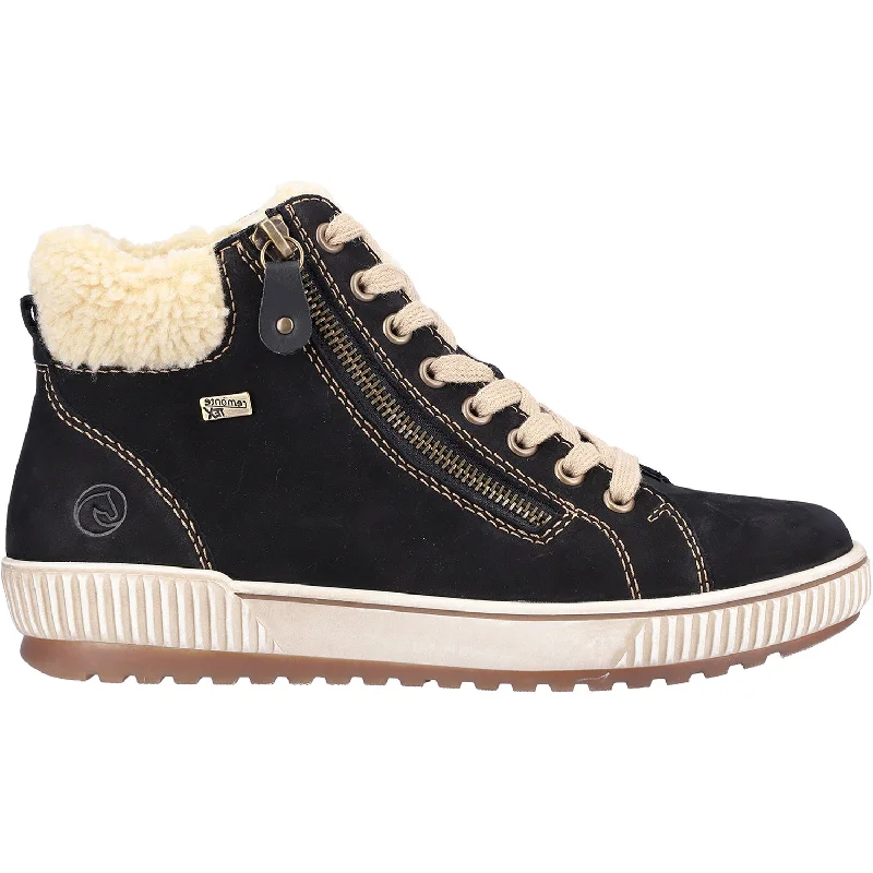 Flexible Everyday Sneakers Women's Remonte D0770-02 Maditta 70 Black Leather
