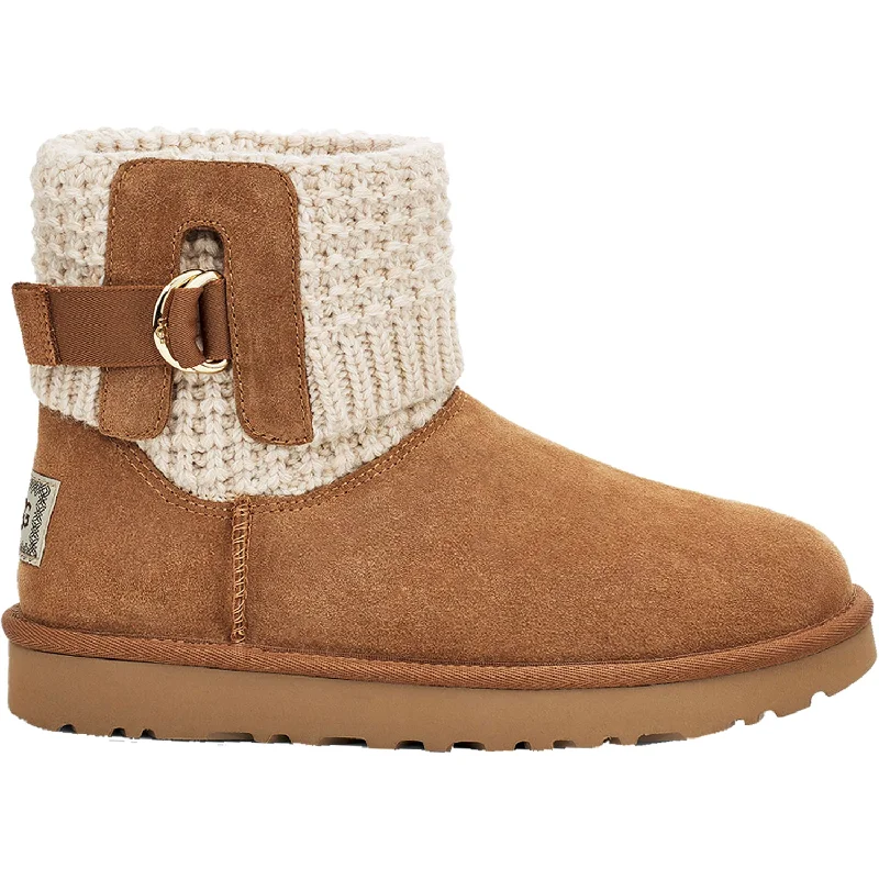Everyday Lightweight Shoes Women's UGG Classic Solene Mini Chestnut/Oatmeal Suede